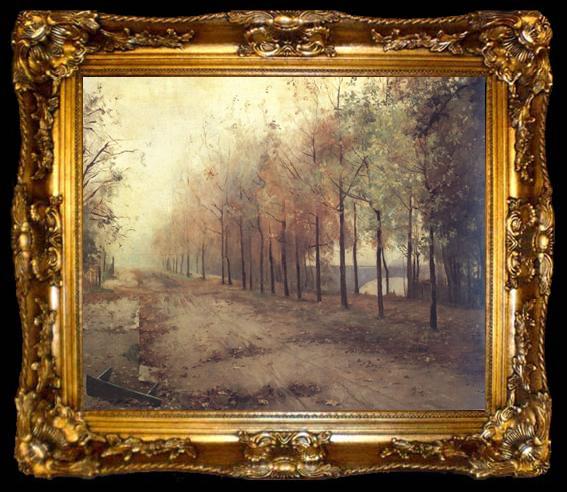 framed  Mariia Konstantinovna Bashkirtseva Autumn (nn02), ta009-2